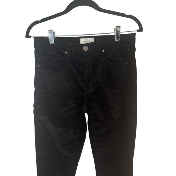 2/$30 MCGUIRE Denim 26 Womens Mid Rise Stretch Skinny Velvet Pants Black - Picture 12 of 16